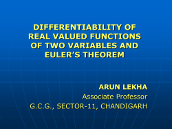 Functions of two variable