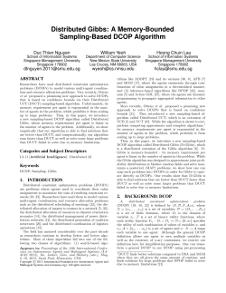 Distributed Gibbs: A Memory-Bounded