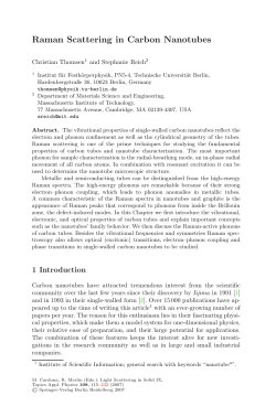 Raman Scattering in Carbon Nanotubes