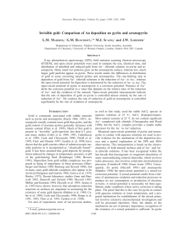 Invisible gold: Comparison of Au deposition on pyrite and arsenopyrite