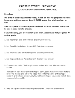Geometry Review - Elgin Local Schools