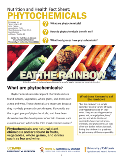 phytochemicals - UC Davis Department of Nutrition