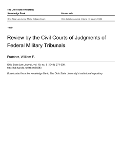 Review by the Civil Courts of Judgments of