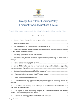 RPL FAQs (PDF 415KB)