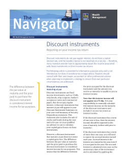 Discount Instruments and Tax Reporting