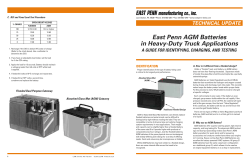 Heavy-Duty AGM Guide Technical Update