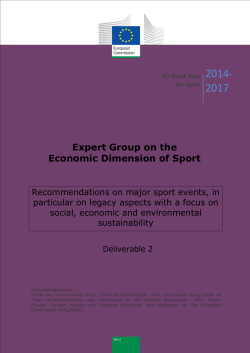 Expert Group on the Economic Dimension of Sport