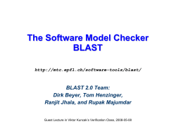 The Software Model Checker BLAST - Sosy-Lab