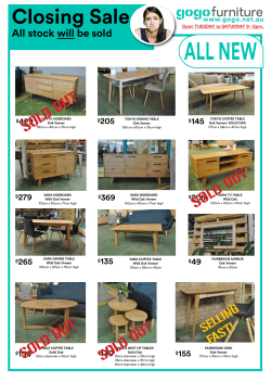 Closing Sale - Gogo Furniture
