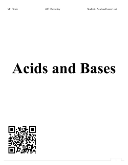 Acids and Bases