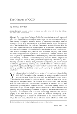 The Heroes of COIN