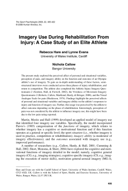 Imagery Use During Rehabilitation From Injury: A
