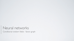 Conditional random fields