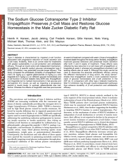 The Sodium Glucose Cotransporter Type 2 Inhibitor Empagliflozin