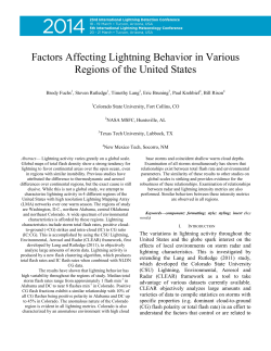 Factors Affecting Lightning Behavior in Various Regions of