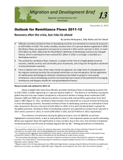 Outlook for Remittance Flows 2011-12