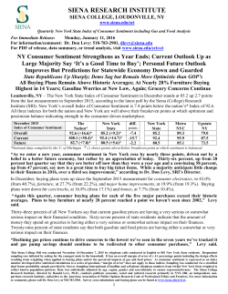 Press Release - Siena College