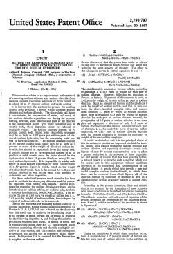 Method for removing chlorates and chlorides from concentrated