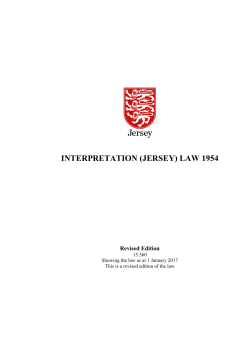 Interpretation (Jersey) Law 1954