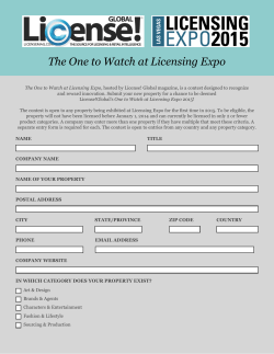 The One to Watch at Licensing Expo