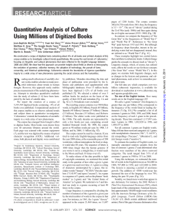 Quantitative Analysis of Culture Using Millions of Digitized Books