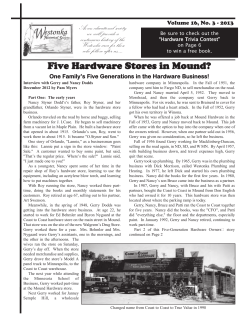 Five Hardware Stores in Mound?