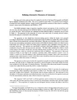 Chapter 2 Defining Alternative Measures of Autonomy