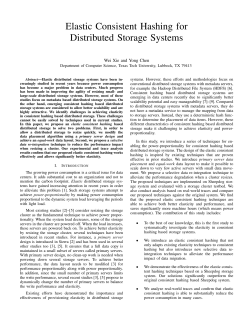 Elastic Consistent Hashing for Distributed Storage Systems