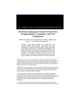 The Racial Landscape of Social Networking Sites