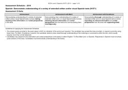 NCEA Level 3 Spanish (91571) 2014