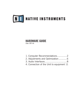 hardware guide - Native Instruments