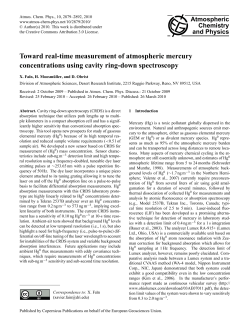 Toward real-time measurement of atmospheric mercury