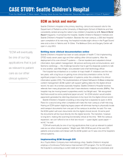 Case study: seattle Children`s Hospital