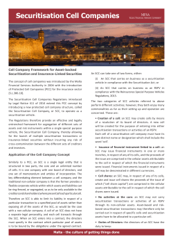 Securitisation Cell Companies