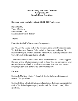 Sample questions - The University of British Columbia