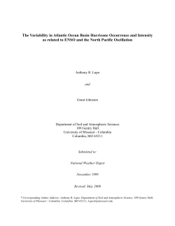 The Variability in Atlantic Ocean Basin Hurricane Occurrence and