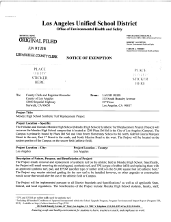Mendez High School Synthetic Turf Replacement Project