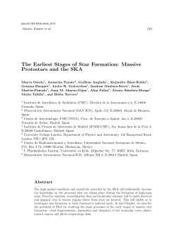 The Earliest Stages of Star Formation: Massive Protostars and the SKA