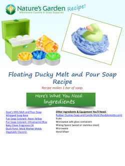 floating duck melt and pour soap