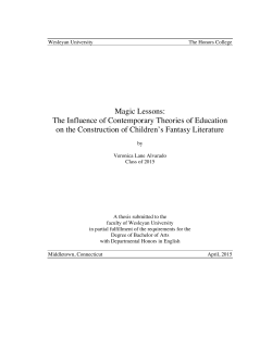 Magic Lessons: The Influence of Contemporary