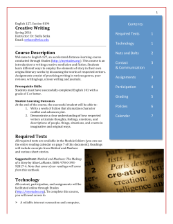 English 127 / S. Setka / #8194