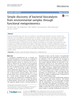 Simple discovery of bacterial biocatalysts from