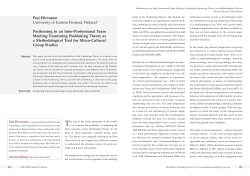 Pasi Hirvonen University of Eastern Finland, Finland