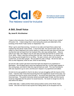 A Still, Small Voice