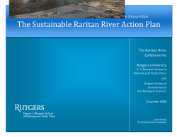 Sustainable Raritan River Action Plan