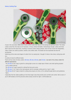 Rotary Cutting Tips