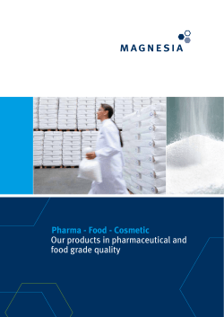 Pharma - Food - Cosmetic Our products in