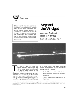 Beyond the Widget - SAE International