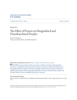 The Effect of Fiction on Marginalized and