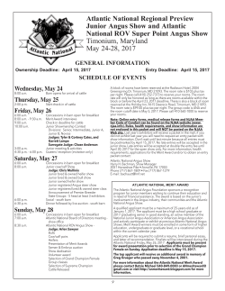 Atlantic National Regional Preview Junior Angus Show and Atlantic